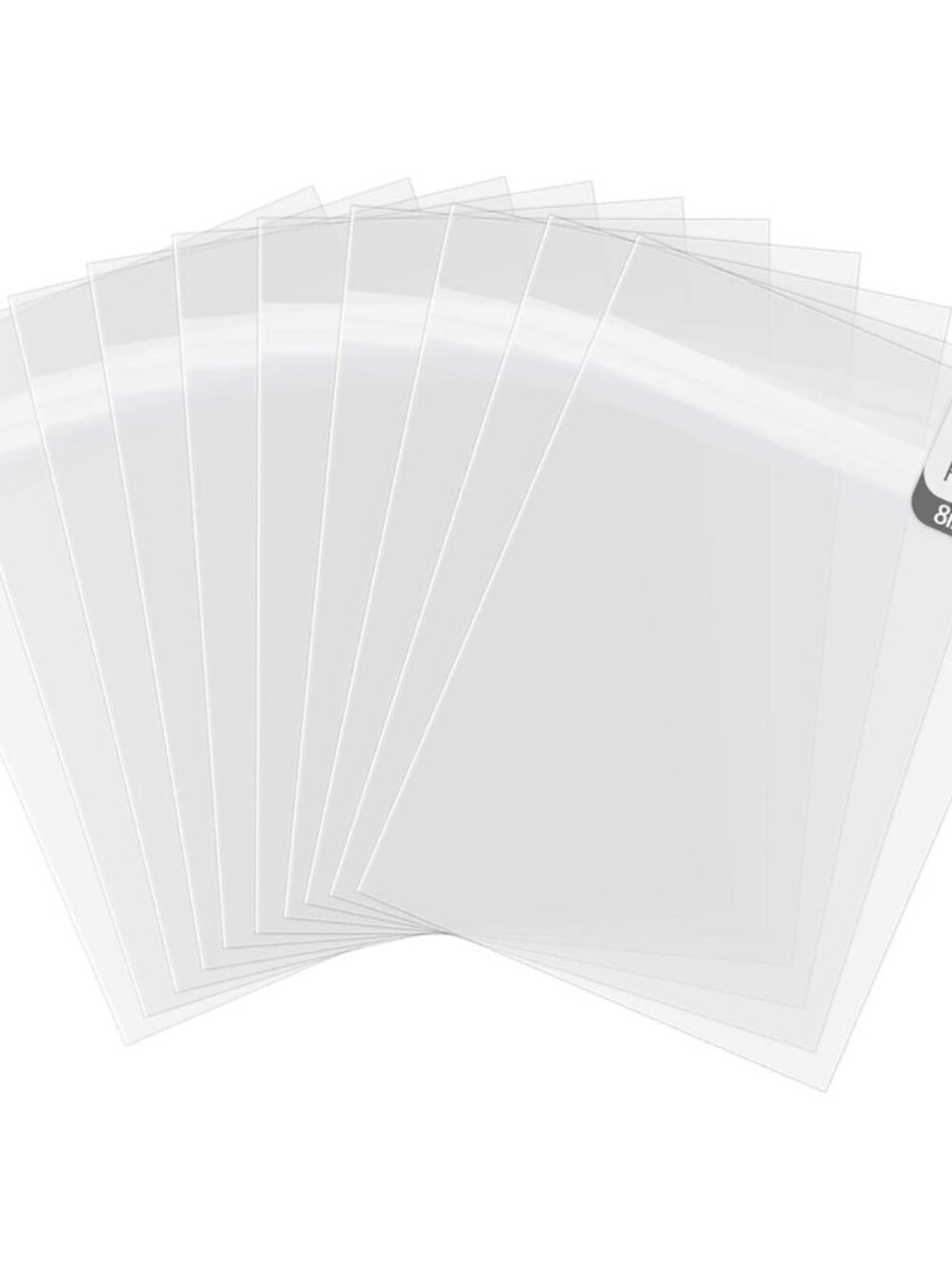 Pack of 100, Acid-Free 8 3/8x 10 1/8 inches Crystal Clear Sleeves Storage Bags f